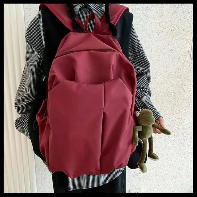 Men's Nylon High School College Students Computer Backpack