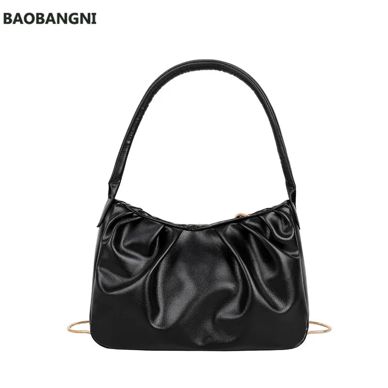 Small Square Bag Pleated Hand Bags Shoulder Bags