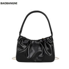 Small Square Bag Pleated Hand Bags Shoulder Bags