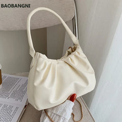 Small Square Bag Pleated Hand Bags Shoulder Bags