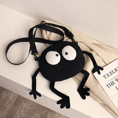 Big Eyes Canvas Girls Shoulder Bag Messenger Bag Kids Women Coin Purse
