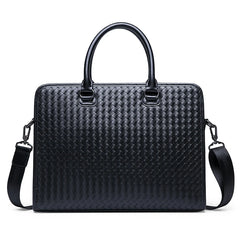 Men's Woven Clutch Bag Long Wallet Weave Knitting Handy Bag