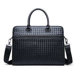 Men's Woven Clutch Bag Long Wallet Weave Knitting Handy Bag