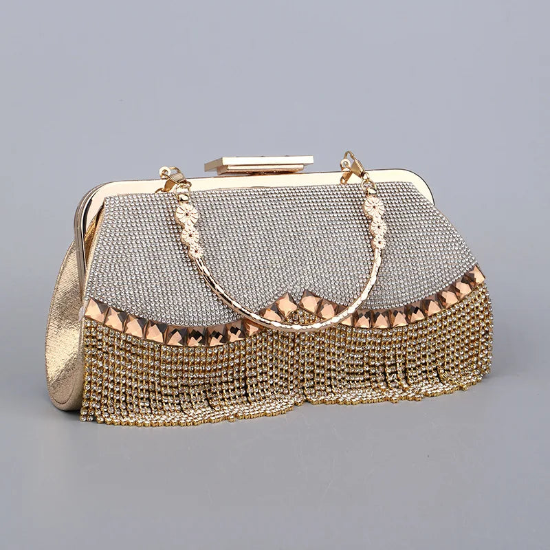 Diamond Clutch Wedding Purse Shoulder Handbag Bling Clutches