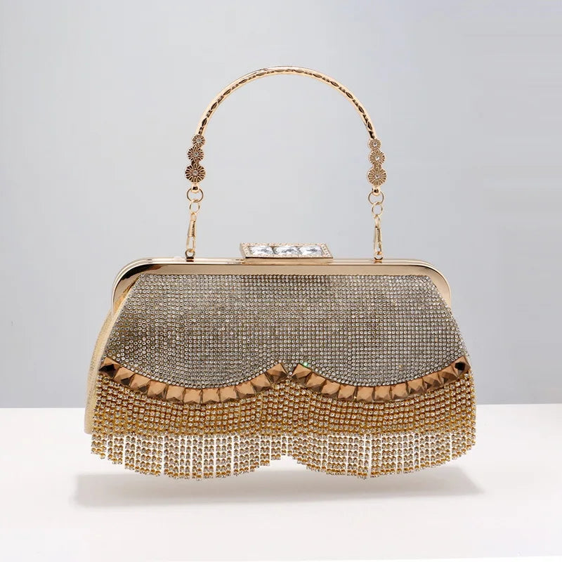 Diamond Clutch Wedding Purse Shoulder Handbag Bling Clutches