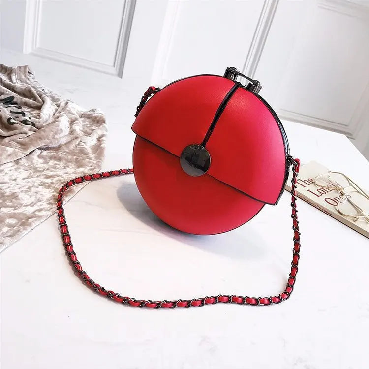 Women Chain Bag Lady Messenger Bag Small Round Bag Spring Summer Mini Shoulder