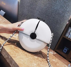 Women Chain Bag Lady Messenger Bag Small Round Bag Spring Summer Mini Shoulder