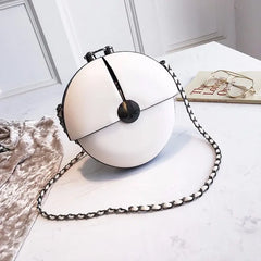 Women Chain Bag Lady Messenger Bag Small Round Bag Spring Summer Mini Shoulder