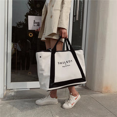 Canvas Women Handbags Large Capacity Ladies Shoulder Crossbody Bag