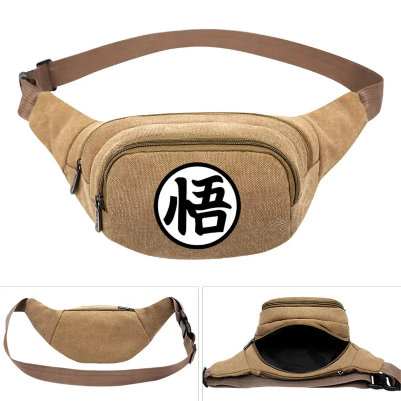 Casual Canvas Messenger Bags Waist Packs Purse Men Vintage Men Waist Bag
