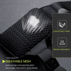 Men's Shoulder Chest Bag Outdoor Sport Waist Bag Travel Phone Pouch
