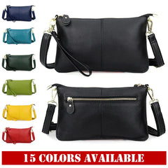 Leather Crossbody Bag Women's Clutch Shoulder Bag