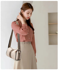 Women's Soft Leather Crossbody Bag - Small Shoulder Purse