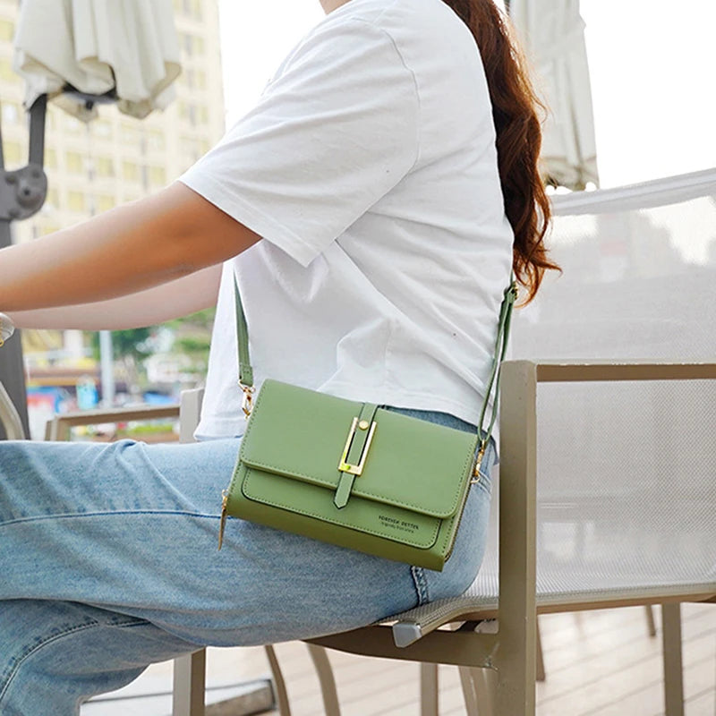 Women's Crossbody Bag Wallet PU Leather Purse Clutch Phone Pocket Messenger