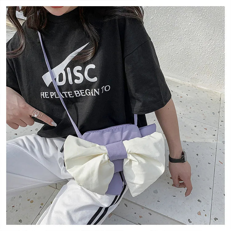 Women's Bowknot Shoulder Bag Handbag Messenger