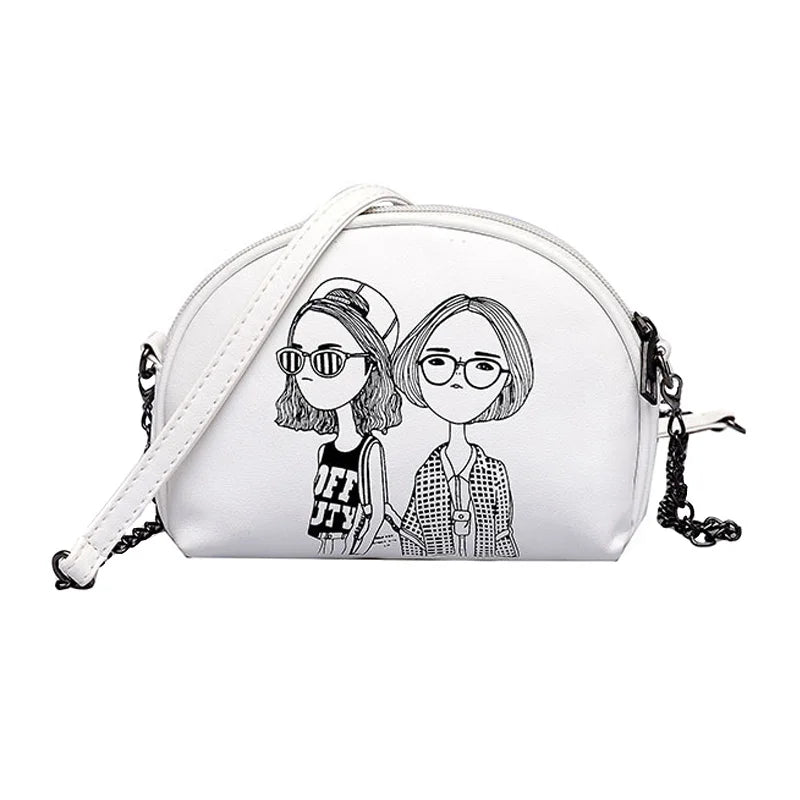 Crossbody Bag for Women Lady Girl Shoulder Bag Chain Zipper Small Beach Bag