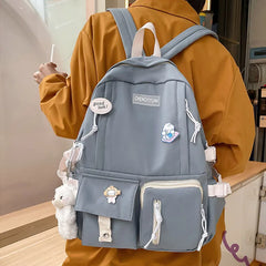 Small Fresh Girl Backpack for Junior High School