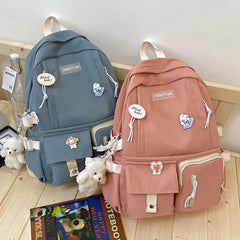 Small Fresh Girl Backpack for Junior High School