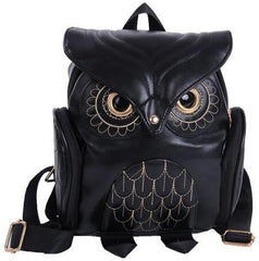 Owl Backpacks For Women Pu Leather School Bags Travel Backpack Teenagers Girls C