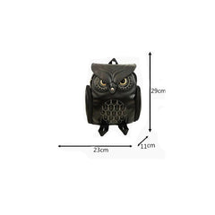 Owl Backpacks For Women Pu Leather School Bags Travel Backpack Teenagers Girls C