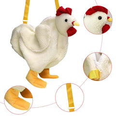 Funny Women's Chicken Purse Shoulder Bag Large Capacity