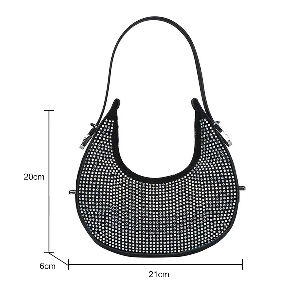 Diamond Rhinestones Women Underarm Bags Clutches Totes Party Shoulder Bags