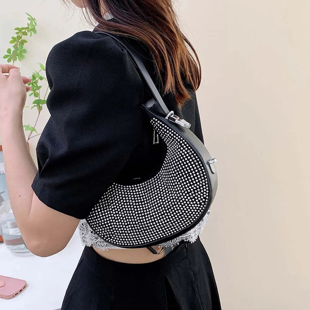 Diamond Rhinestones Women Underarm Bags Clutches Totes Party Shoulder Bags