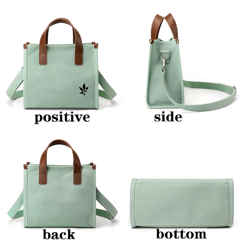 Women Canvas Bag Large Capacity Shoulder Handbag