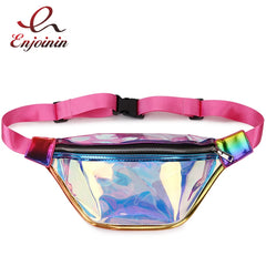 Laser Transparent Waist Pack Hip Bag Waterproof Travel Beach Waist