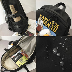 Waterproof Teenage Girl Boy Student College Schoolbag Backpack
