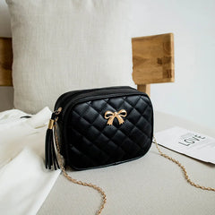 Embroidered Rhombus Shoulder Bag Chain Crossbody