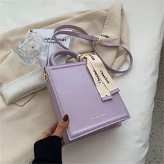 Women's PU Leather Totes Bag Short Handle Crossbody Handbag