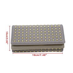Women's Wallet with Rivets and Phone Pocket