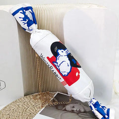 Girl Canvas Candy Handbags Cartoon Rabbit Creamy Women's Funny Messenger Bag
