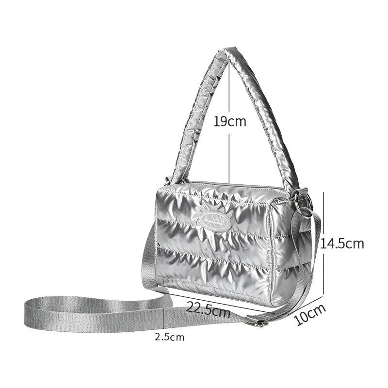 Soft Crossbody Bag Solid Space Cotton Women's Bag