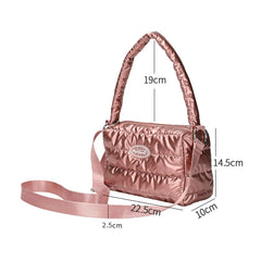 Soft Crossbody Bag Solid Space Cotton Women's Bag