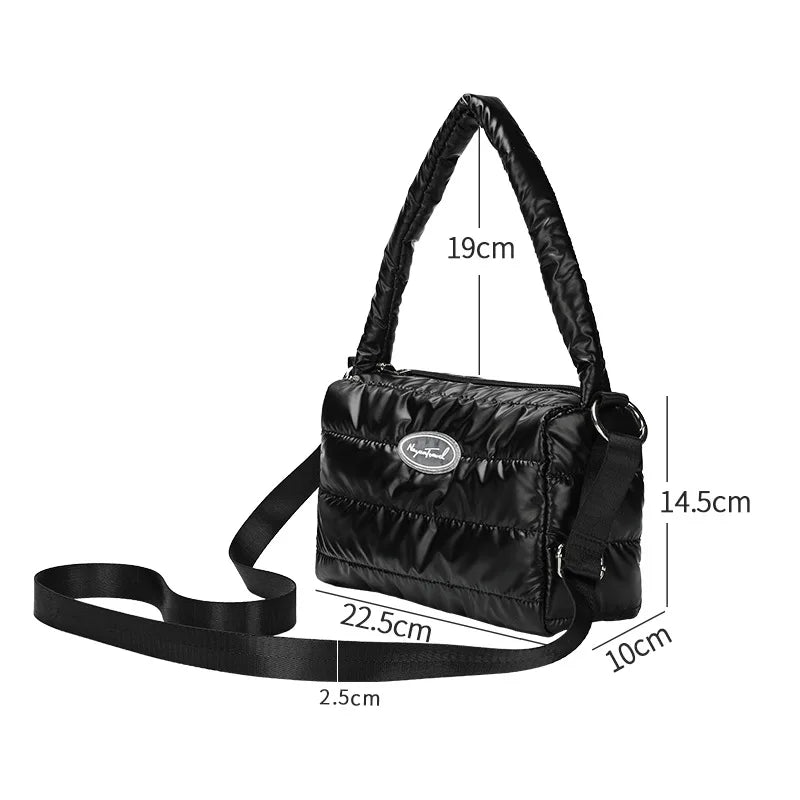Soft Crossbody Bag Solid Space Cotton Women's Bag