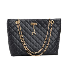 Women's PU Leather Shoulder Handbag Large Capacity Top-handle Bag