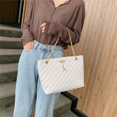 Delicate Casual Shoulder Handbag PU Leather Women Large Capacity Travel Bag