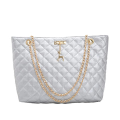 Women's PU Leather Shoulder Handbag Large Capacity Top-handle Bag