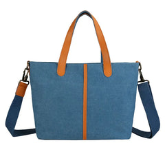 Canvas Shoulder Crossbody Bag Large Capacity Tote Ladies Casual Handbag