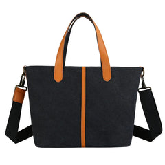 Canvas Shoulder Crossbody Bag Large Capacity Tote Ladies Casual Handbag