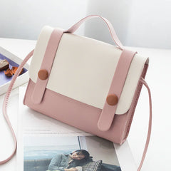 Women's Soft PU Mini Messenger Bag Small Square Shoulder Bags