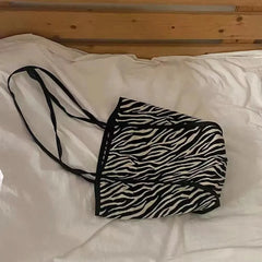 Harajuku y2k Plaid Shoulder Bag Large Capacity Handbag Vintage Shopping