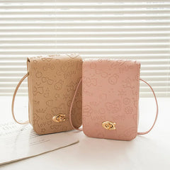 Small Square Handbag PU Shoulder Bag Women Mini Mobile Phone Bag Messenger Bag