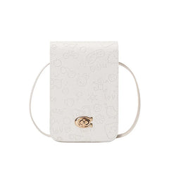 Small Square Handbag PU Shoulder Bag Women Mini Mobile Phone Bag Messenger Bag