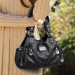 Soft Leather Handbags Women's Shoulder Tote Bag
