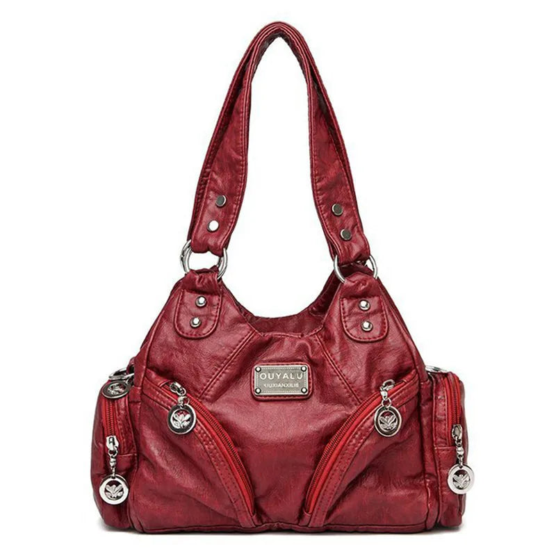 Soft Leather Handbags Women's Shoulder Tote Bag