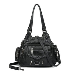 Soft Leather Woman Messenger Bag Famous Women Shoulder Tote
