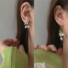 Bellflower Flower Paint Jewelry Set Girls Summer Party Accessories